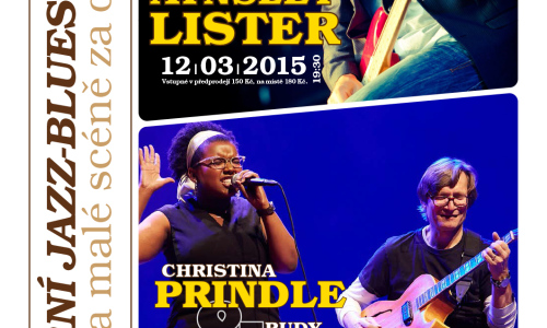 Jarní jazz-bluesové dny na Malé scéně za oponou: Vystoupí Aynsley Lister i Christina Prindle a Rudy Linka