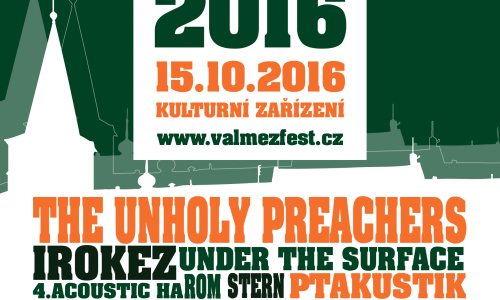 Hudební festival VALMEZ 2016 oslaví půlkulatiny